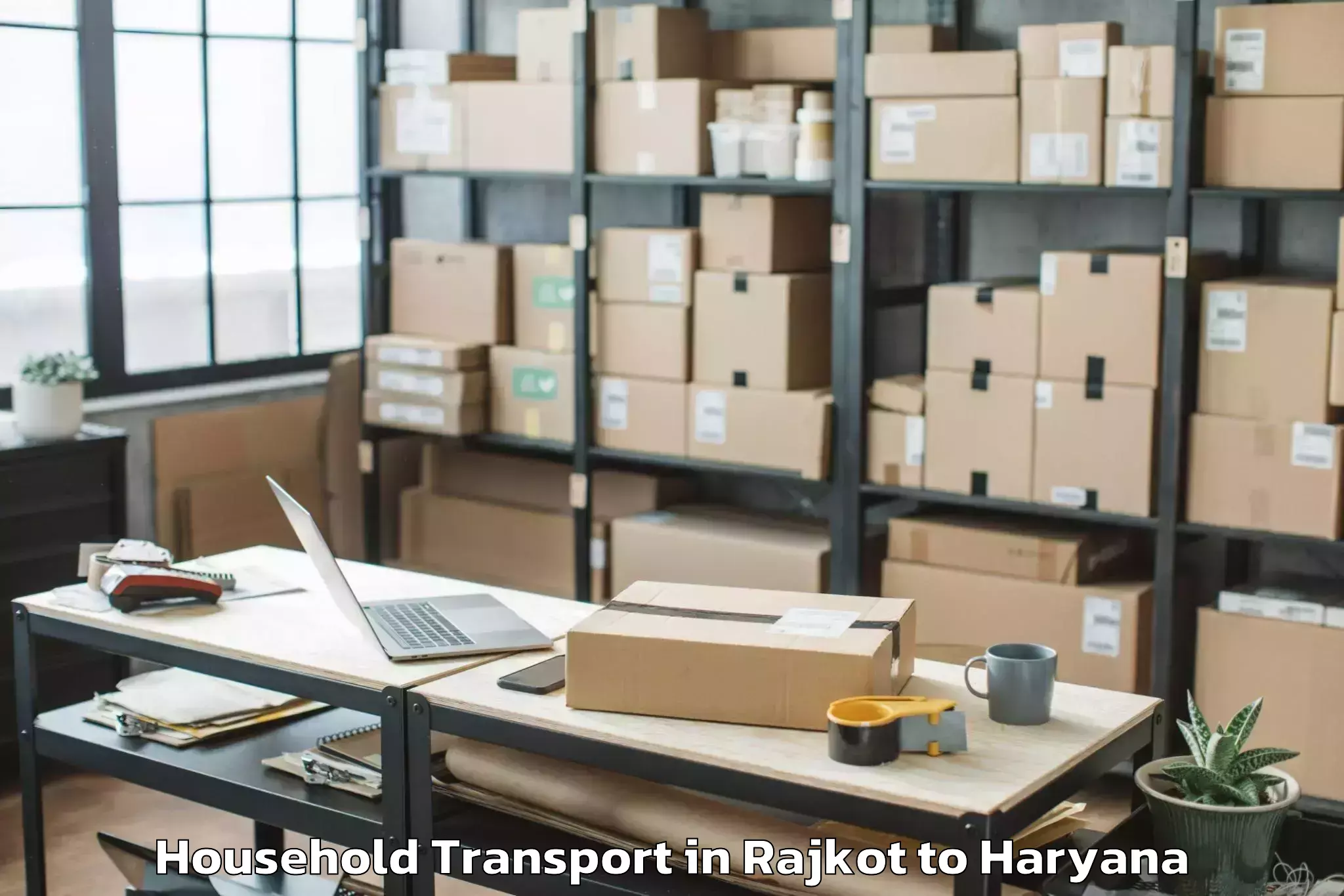 Reliable Rajkot to Farukh Nagar Household Transport